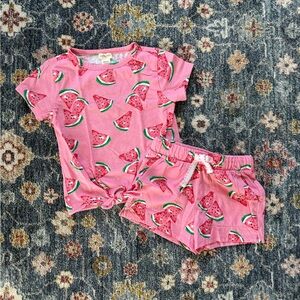 Crewcuts Watermelon Print Cotton Set - Pink, NWOT size 4/5